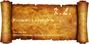 Kuzman Lizandra névjegykártya
